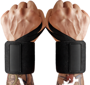 Premium Elastic Wrist Wraps for Powerlifting & <b>Strength</b> <b>Training</b> Custom Gym Fitness Wrist Support Straps Wholesale - Product Image 1