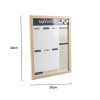 Sofine – tableau blanc mural mon planificateur de semaine, tableau d'écriture, tableau magnétique à effaçable à sec