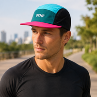 Gorras de Campamento Personalizadas Ajustables de Cinco Paneles de Nailon, Plegables, Sin Estructura, con Orificios Cortados con Láser, Protección Solar, Gorras Deportivas para Correr