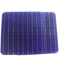 Sel tenaga surya monokristalin 166mm sel surya tunggal Kelas a efisiensi tinggi untuk sistem Panel surya