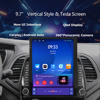 Autoradio Android Écran Tesla Vertical 9.7" pour Renault Captur Kaptur 2016-2019 avec Navigation GPS et Lecteur Vidéo Multimédia