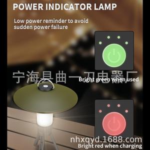Camping Lantern Rechargeable 2000mAh Warm White Light With Tripod And Hook For Outdoor Hiking Diving - Product Image 4