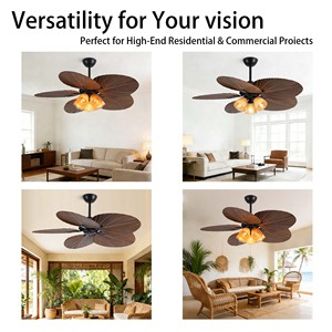 <span class=keywords><strong>Ventilador</strong></span> <span class=keywords><strong>de</strong></span> <span class=keywords><strong>Techo</strong></span> Tropical Estilo Boho <span class=keywords><strong>de</strong></span> 52 Pulgadas <span class=keywords><strong>con</strong></span> <span class=keywords><strong>Luz</strong></span> y Aspas Decorativas <span class=keywords><strong>de</strong></span> Palma, Diseño Costero, Proveedor OEM - Product Image 6