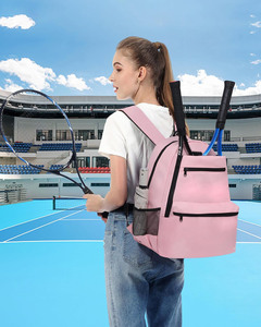 Muestra gratuita: Bolsa de tenis para 3 raquetas, acolchada para proteger las raquetas y ligera, para jugadores de tenis profesionales o principiantes, diseño unisex. - Product Image 3