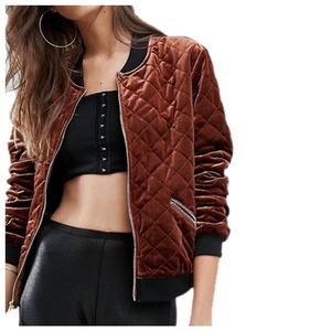 Gran oferta, último diseño personalizado, ropa de calle, chaqueta bomber para mujer, cierre completo de cremallera, ropa informal de poliéster, chaquetas bomber cálidas - Product Image 1
