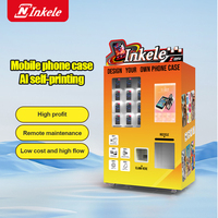 Distributeur automatique de coques de téléphone avec écran tactile, système de paiement par jetons, machine d'impression de coques de téléphone