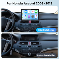 Autoradio Android Podofo 12,3 pouces pour Honda Accord 2008-2013, Carplay/Android Auto sans fil, 2+32G GPS/WiFi, fournisseur en gros