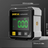 Goniomètre d'Angle Numérique Rechargeable Double Laser Magnétique sur Quatre Côtés avec Cadre en Alliage d'Aluminium