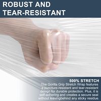 Rouleau d'emballage élastique PE industriel personnalisé Emballage de meubles de transport de palette de film plastique transparent