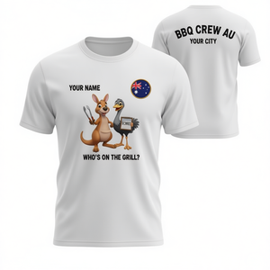 Maglietta personalizzata per il Giorno dell'Australia con icona canguro e barbecue, regalo per il 26 gennaio - Product Image 2