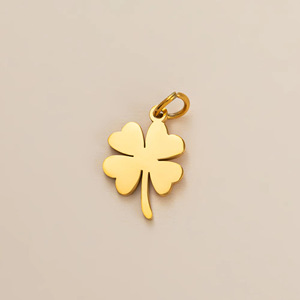 Nouveaux pendentifs en forme de fleur, trèfle, rose, palmier, tulipe, en acier inoxydable plaqué <span class=keywords><strong>or</strong></span> 18K PVD, sans ternissement, pour la fabrication de bijoux, vente en gros - Product Image 6