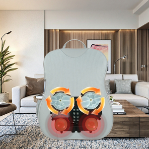 Soulager la douleur corporelle Shiatsu cou <span class=keywords><strong>et</strong></span> <span class=keywords><strong>dos</strong></span> <span class=keywords><strong>coussin</strong></span> de massage pétrir pour bureau à domicile utilisation en voiture siège <span class=keywords><strong>chauffant</strong></span> confortable pour chaise ou lit - Product Image 1