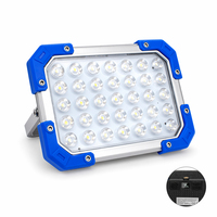 Lampe de travail COB multifonctionnelle, affichage numérique, lampe de poche LED, torche à crochet suspendu IP54, pour garage, atelier, marché nocturne