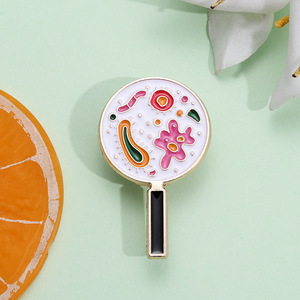 Microbiologie personnalisée <span class=keywords><strong>paramécie</strong></span> broches drôle Science bijoux cadeau pour étudiants amis-<span class=keywords><strong>Microscope</strong></span> émail broches revers métal - Product Image 4