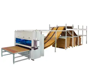 Corrugated board cutting and packing machine furniture woodworking board automatic packing machinery