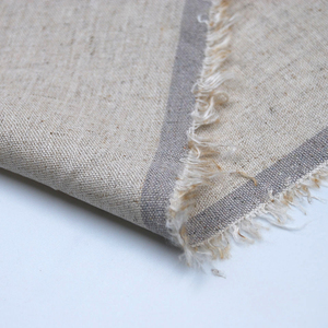 Chemises en <span class=keywords><strong>tissu</strong></span> <span class=keywords><strong>beige</strong></span> teint en fil, tissées, mélange de <span class=keywords><strong>lin</strong></span> 30% et de viscose 70%, pour hommes, vente en gros - Product Image 3