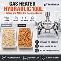 Cuve Automatique de Cuisson pour Confitures et Sauces 100L au Gaz Inox Alimentaire Vidange Hydraulique Noix de Cajou Rissolage