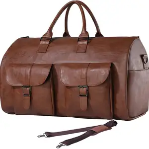 Tas garmen perjalanan konvertibel, tas kain, tas ransel untuk pria wanita, tas koper gantung 2 dalam 1, tas traveling bisnis, tas koper