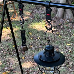 Campana de metal para camping con hebilla integrada de cuero PU, campana para ovejas y osos con función de reducción de ruido para hombres y mujeres - Product Image 6