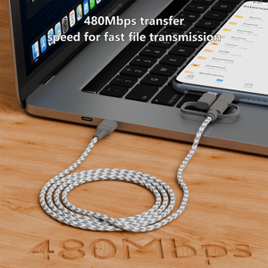 <span class=keywords><strong>สาย</strong></span>ดาต้า <span class=keywords><strong>USB</strong></span> <span class=keywords><strong>3</strong></span> in 1 สำหรับโทรศัพท์มือถือ ความ<span class=keywords><strong>ยาว</strong></span> 1 <span class=keywords><strong>เมตร</strong></span> รองรับกระแสไฟ 2A 3A <span class=keywords><strong>สาย</strong></span>ชาร์จเร็ว Android แบบ <span class=keywords><strong>Type</strong></span>-<span class=keywords><strong>C</strong></span> - Product Image 2