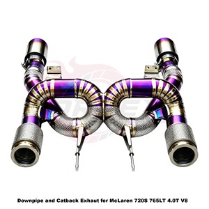 Sistema de Escape de Alto Flujo Vortex con Tubo Recto de Titanio para McLaren 720S 765LT 4.0T V8, Sonido Potente, Kit de Sistemas de Carreras - Product Image 4