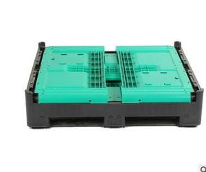 HUADING Conteneur de stockage pliable en HDPE robuste Grand support de <span class=keywords><strong>palette</strong></span> pliable logistique Équipement de stockage de cargaison pliable - Product Image 3