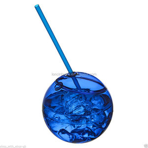 Vasos de Fiesta con Forma de Bola de <span class=keywords><strong>Discoteca</strong></span> de 20 oz con Pajita, Vaso Redondo de Plástico - Product Image 6
