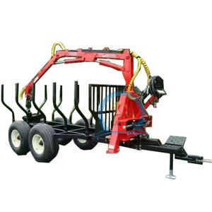 Meilleure vente tracteur agricole <span class=keywords><strong>hydraulique</strong></span> Atv, remorque en bois <span class=keywords><strong>avec</strong></span> grue, grappin, <span class=keywords><strong>treuil</strong></span> télécommandé pour machines forestières - Product Image 2