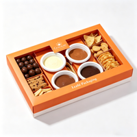 Boîte de présentation individuelle de luxe en papier recyclable pour sushis, fruits, chocolats, biscuits, desserts, traiteur, plateaux de charcuterie