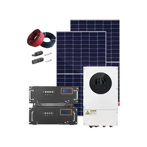 51.2v井性能30kw混合太阳能30 kw系统太阳能套件套件电池存储家用完整电池离网系统