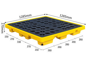 Fabrication palette de confinement de déversement d'huile plateau de déversement avec vidange - Product Image 2