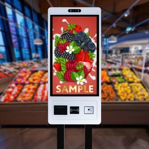 Indoor 15.6 19 21.5 Inch Touch Screen Self Service Computer Pc Kiosk <b>Stand</b> Machine with <b>Keyboard</b> Price - Product Image 3