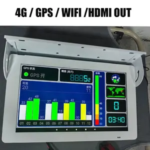 16 "benshi okul otobüsleri çatı üst lcd wifi ekran totem reklam ekranı dijital tabela reklam ekran otobüs tv otobüs monitörü