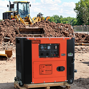 เครื่องกำเนิดไฟฟ้าดีเซลแบบพกพาขนาดเล็ก เงียบ 10KW ระบบเฟสเดียว/สามเฟส 12.5KVA สตาร์ทอัตโนมัติ 32A ความถี่ 50/60Hz แรงดัน 480V - Product Image 1