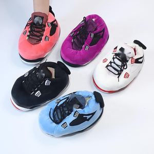Chaussons d'intérieur légers et luxueux unisexes, vente en gros, baskets en peluche, chaussons de maison, chaussures de sport pour femmes, tennis, basket-ball - Product Image 4