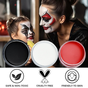 Paleta de pintura al óleo profesional de 10g <span class=keywords><strong>para</strong></span> arte corporal, fiesta de Halloween, Cosplay, maquillaje de <span class=keywords><strong>payaso</strong></span>, pintura facial negra, paleta de gran capacidad - Product Image 2