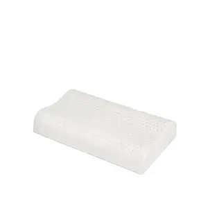 Factory price wholesale custom neck rectangle wave shape anti snore sleep memory foam bed pillow