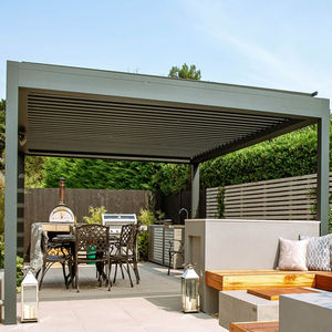 Auvents motorisés <span class=keywords><strong>de</strong></span> 2 à 20% <span class=keywords><strong>de</strong></span> réduction, structure <span class=keywords><strong>de</strong></span> tonnelle imperméable pour véranda, belvédère pour l'extérieur, toit pergola à ouverture électrique - Product Image 4