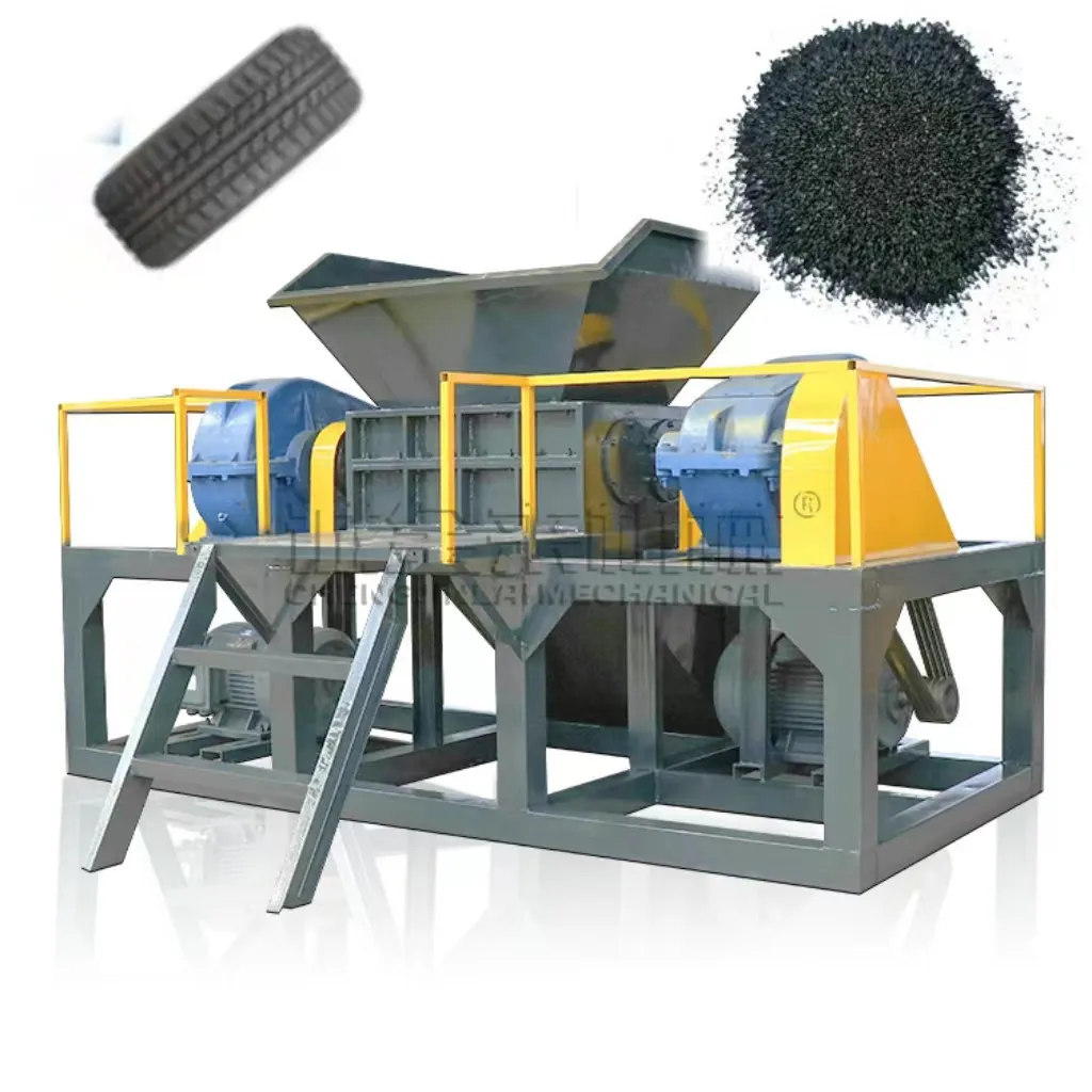 Hoge Kwaliteit Industriële Afval Autobanden Recycling Shredder Machine Verpletterende Plastic Lederen Hout Crusher Apparatuur