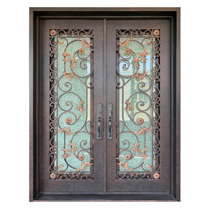 ประตูเหล็กเดือยแบบกำหนดเองสำหรับประตูหน้าบ้านบ้านที่มีสีฟลูออโรคาร์บอนสำหรับ<span class=keywords><strong>มุ้งลวด</strong></span>ประตู<span class=keywords><strong>เหล็ก</strong></span><span class=keywords><strong>ดัด</strong></span>ปรับแต่งได้ - Product Image 3