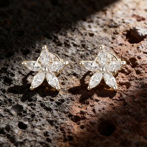 14K Gold Plated Lab Grown Diamond Luxury <b>Earrings</b> for <b>Men</b> Women Anniversary Wedding Party VVS-VS Quality 0.78ct Brilliant Cut - Product Image 3