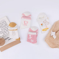 Rose Ours Fleur Blanc Chaussettes Style Japonais Curling Crew Chaussettes Respirant D'été Chaussettes En Gros De Haute Qualité