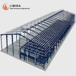 Construcción rápida de bajo costo Construcción de almacén Estructura de acero prefabricada Cobertizo industrial Edificio de fábrica a la venta - Product Image 1