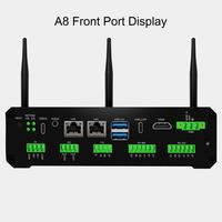 Boîtier de calcul industriel IA à bord RK3588 8G 64G M.2 Multi-IO LAN USB RS232 RS485 WiFi BT pour passerelle d'usine intelligente et vision industrielle