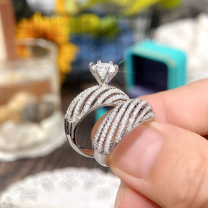 Ensemble de bagues assorties pour couples, bijoux tendance pour femmes, cadeau d'anniversaire - Product Image 4