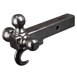 360 °   <span class=keywords><strong>Attelage</strong></span> pivotant pour remorque, support à trois boules avec crochet robuste et verrou antivol - Product Image 2