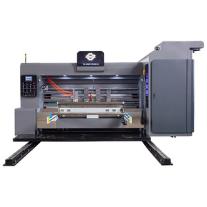 골판지 상자 자동 Flexo 인쇄 다이 커팅 폴더 <span class=keywords><strong>gluer</strong></span> 골판지 상자를 만드는 골판지 판지 기계 - Product Image 6