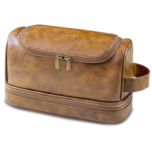 Europe et états-unis vente chaude femmes Double Vintage luxe toilette voyage affaires <span class=keywords><strong>cosmétique</strong></span> maquillage cas avec crochets - Product Image 6