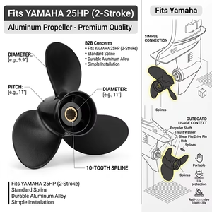 Nouveau <span class=keywords><strong>moteur</strong></span> hors-bord Yamaha <span class=keywords><strong>25</strong></span> <span class=keywords><strong>CV</strong></span> 2 temps, pièces de <span class=keywords><strong>moteur</strong></span> de <span class=keywords><strong>bateau</strong></span> à hélice - Product Image 3