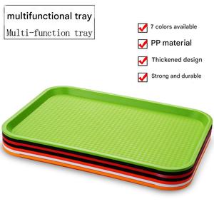 Vassoio Rettangolare in Plastica PP per Alimenti, Design Moderno ed Ecologico, per Ristoranti, Mense e Feste, Piatto Spesso per Servire - Product Image 5